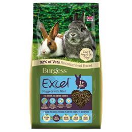 Burgess Excel Junior Dwarf Rabbit Nuggets with Mint 4kg