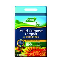 Multi Purpose Compost With John Innes 25L (5L Free)