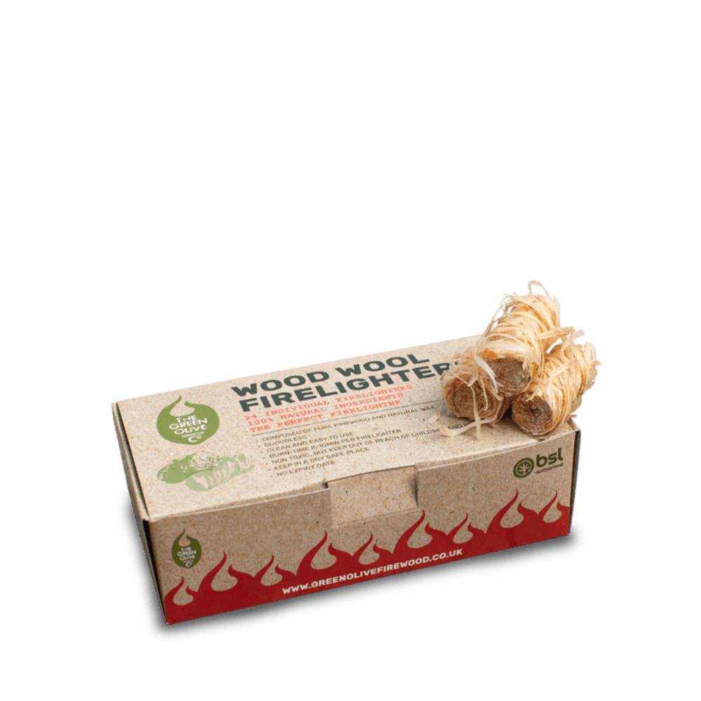 Wood Wool Firelighters 24pcs Box