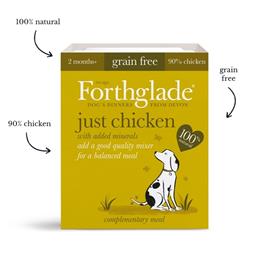 Forthglade Just chicken natural wet dog food (395g)