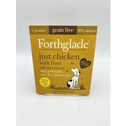 Forthglade Just chicken with liver natural wet dog food (395g)