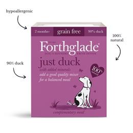 Forthglade Just duck natural wet dog food (395g)