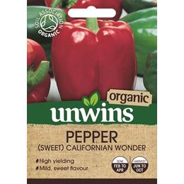 Pepper (Sweet) Californian Wonder (Organic)                              
