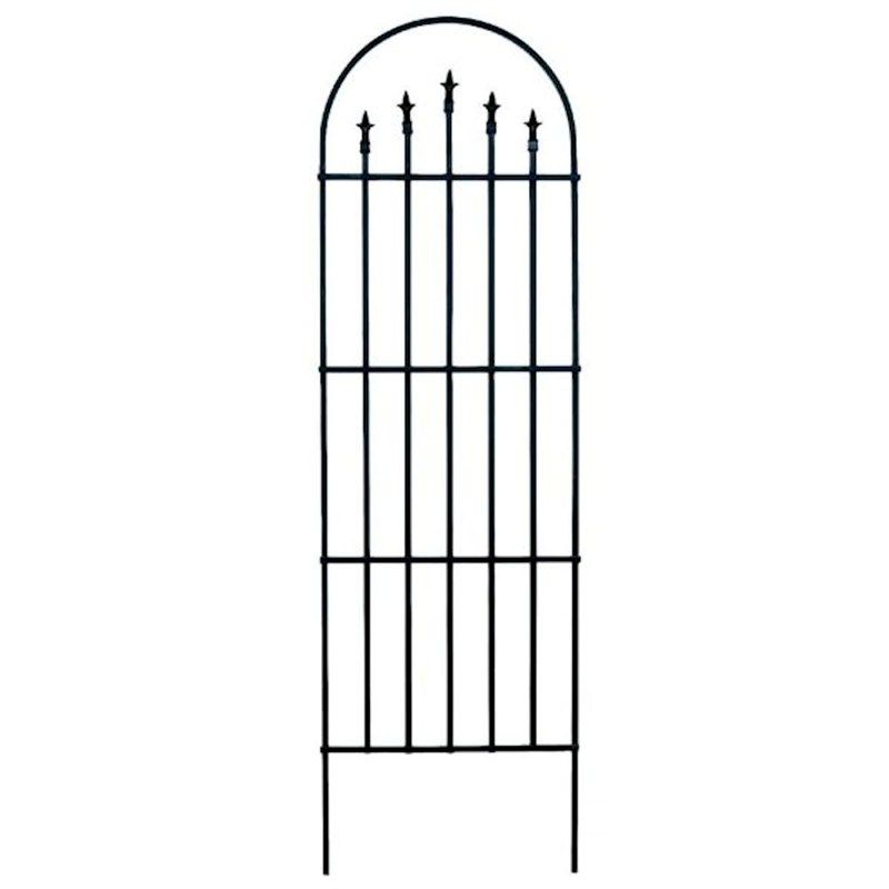French Arch Trellis with Finials - Black SAVE £10