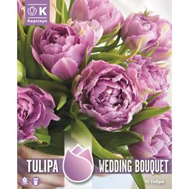 Tulip Double Blooming Wedding Bouquet - Something Blue