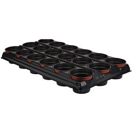 GROWING TRAY W 18 ROUND POTS