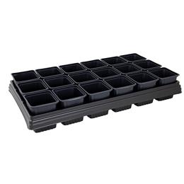 GROWING TRAY W 18 SQUARE POTS