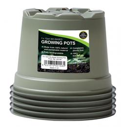 12cm Bio-Based Growing Pots (5)