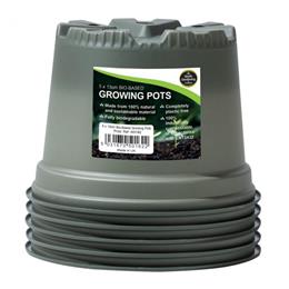 13cm Bio-Based Growing Pots (5)