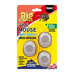 Anti Mouse Mini-Sonic Mouse Repellent - 3 pk