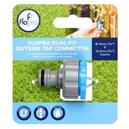 Flopro Dual Fit Outside Tap Connector                        