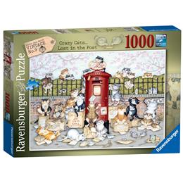CRAZY CATS - LOST IN THE POST, 1000PC