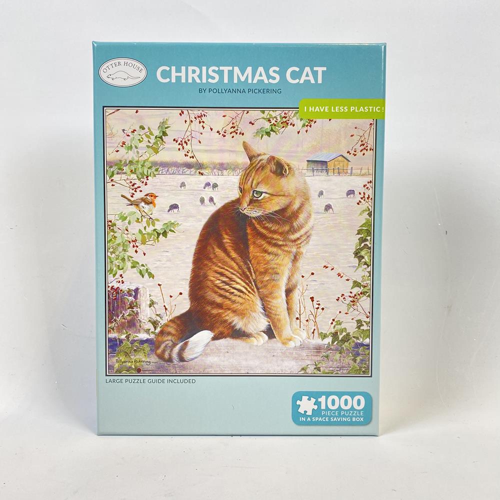 JIGSAW PUZZLE - CHRISTMAS CAT 1000 PIECES