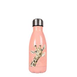 Small Giraffe Water Bottle 260ml - Flowers