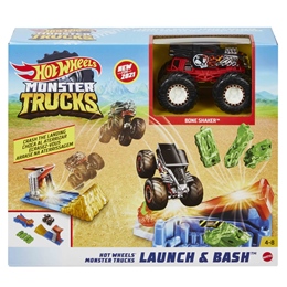 Hot Wheels Monster Truck Launch and Bash Play Set
