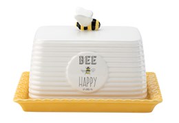 Bee Happy Butter Dish