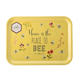 Bee Happy - Large Melamine Gloss Tray "Home is the place to Bee"