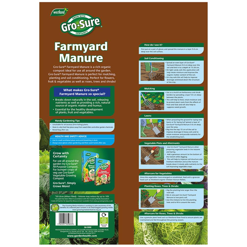 Farmyard Manure 50L - Multi Purpose Compost - Polhill Garden Centre