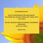 Customer Notice 

We appreciate your understanding 

Kind Regards, 
The Polhill Team